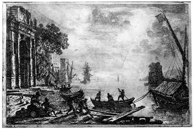 Tramonto, c1620-1680 1924 da Claude Lorrain