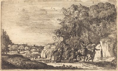 La fuga in Egitto da Claude Lorrain