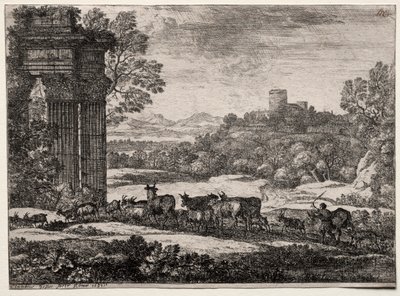 Il Gregge che Ritorna con Tempo Burrascoso da Claude Lorrain