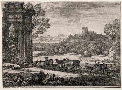Il ritorno del gregge in tempo tempestoso, 1651 da Claude Lorrain