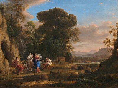 Il giudizio di Paride, 1645-1646 da Claude Lorrain