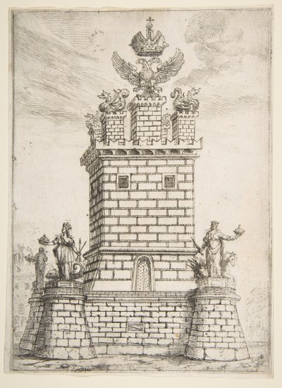 La torre quadrata, 1637 da Claude Lorrain