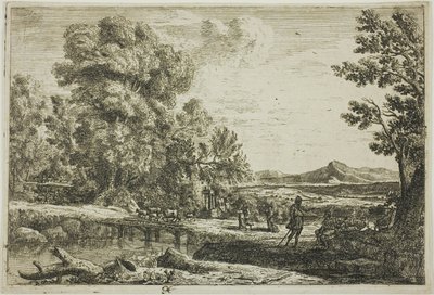 Il ponte di legno (Rebecca ed Eliezer) da Claude Lorrain