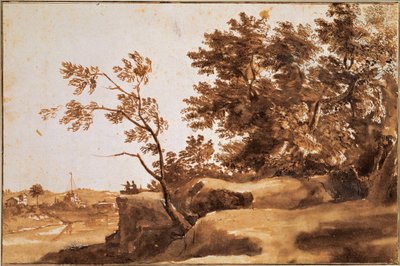 Paesaggio del Tevere con Castel Sant