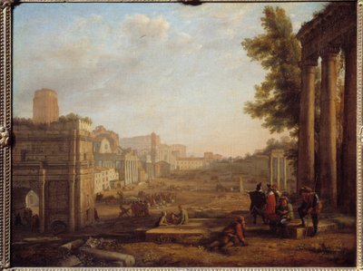 Veduta di Campo Vaccino a Roma da Claude Lorrain