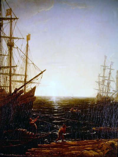 Scena del porto (dettaglio) da Claude Lorrain