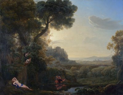 Paesaggio con Narciso ed Eco da Claude Lorrain