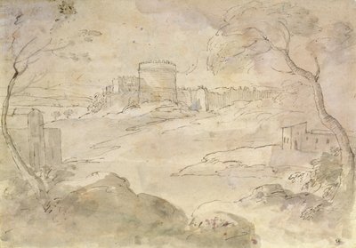 Paesaggio con una città fortificata da Claude Lorrain