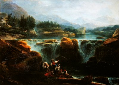 Paesaggio svizzero da Claude Louis Chatelet