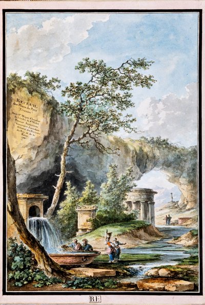 Pagina del titolo con giardino, da 