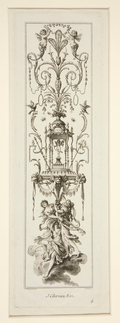 Pagina del titolo e tre fogli da Cahier d da Claude Louis Desrais