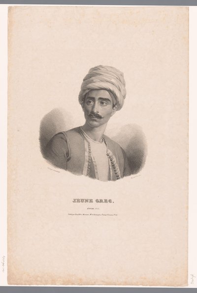 Ritratto di un giovane greco da Claude Marie Dubufe