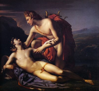 Apollo e Ciparisso da Claude Marie Paul Dubufe