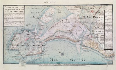 Mappa di parte del Bas-Poitou e dell