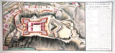 Cittadella di Saint-Jean de Port nel 1689, da Traite de Fortifications da Claude Masse