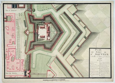 Forte di Saint-Sauveur, Lille, nel 1728, da 