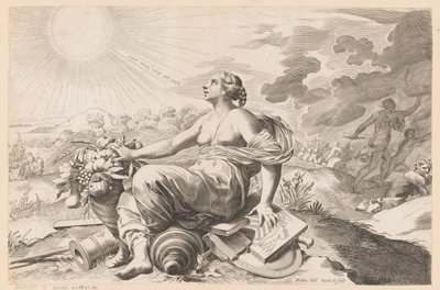 Allegoria sulla pace da Claude Mellan