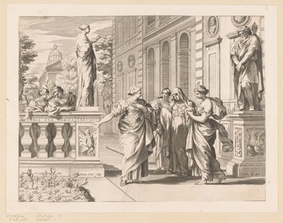 Allegoria in onore del Collegio Romano da Claude Mellan