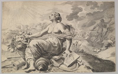Allegoria della Francia con le armi di Richelieu da Claude Mellan