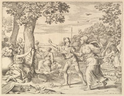 Allegoria del buon governo in Francia da Claude Mellan