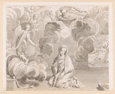 Annunciazione da Claude Mellan