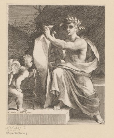 Apollo con un amorino da Claude Mellan