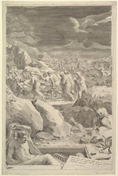 Processione funebre di Cristo, 1678 da Claude Mellan