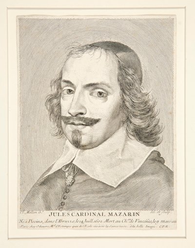 Cardinale Jules Mazarin (1602-1661) da Claude Mellan