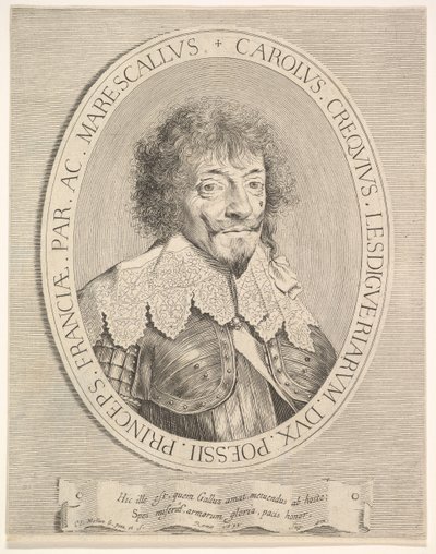 Charles I de Créquy, duca di Lesdiguières, 1633 da Claude Mellan
