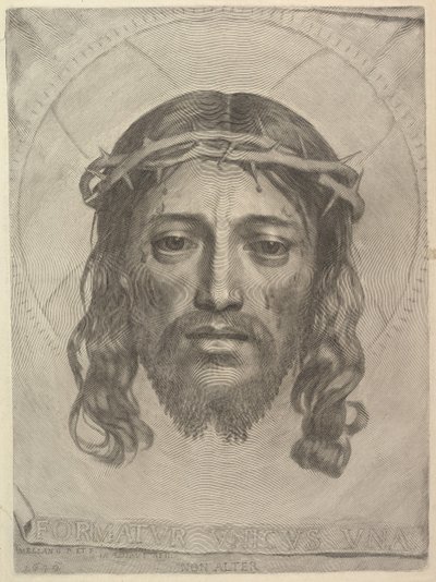 Volto di Cristo sul Panno di Santa Veronica da Claude Mellan