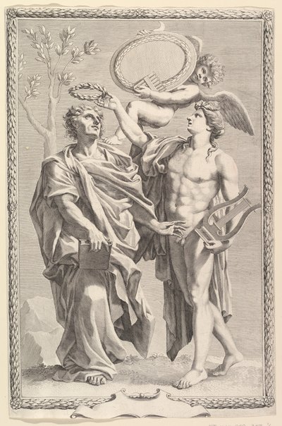 Frontespizio: Virgilio, Publii Virgilii Maronis Opera da Claude Mellan