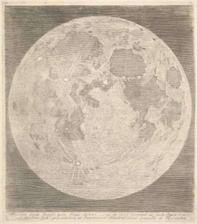 Luna piena, 1635 da Claude Mellan