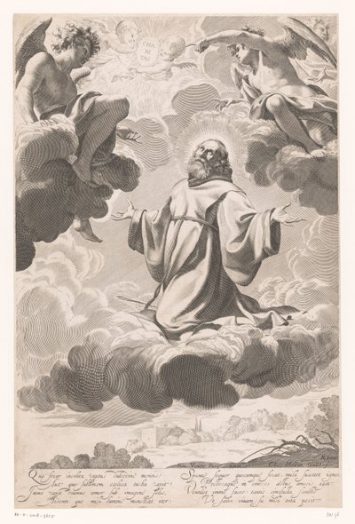 San Francesco di Paola in estasi da Claude Mellan