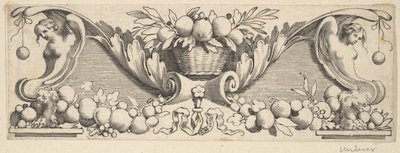 Fregio: Cesto di frutta da Claude Mellan