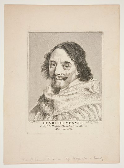 Henri de Mesmes da Claude Mellan