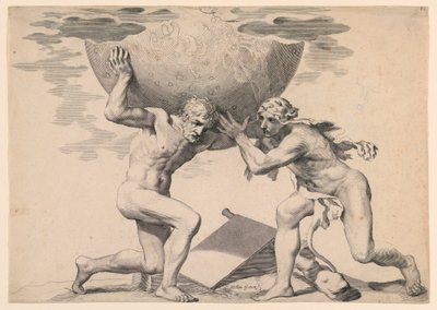 Ercole e Atlante da Claude Mellan