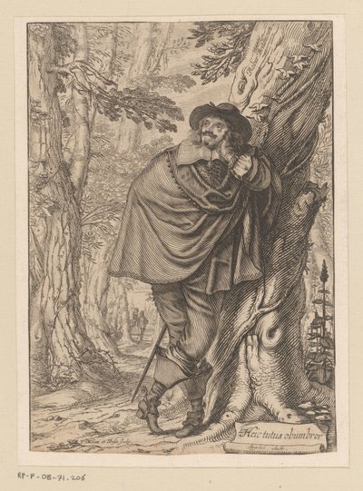 James Howell appoggiato a un albero da Claude Mellan