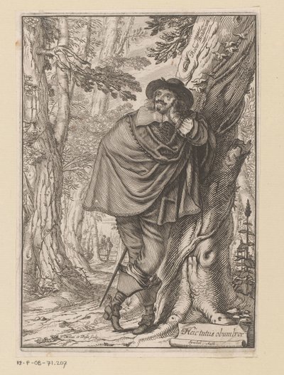 James Howell appoggiato a un albero da Claude Mellan