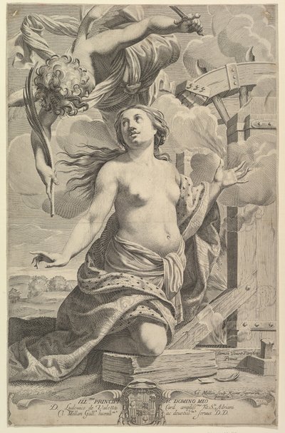 Martirio di Santa Caterina da Claude Mellan