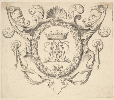 Monogramma Incoronato da Claude Mellan