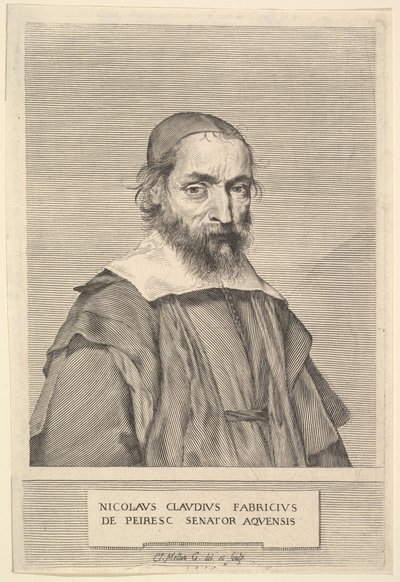 Nicolas-Claude Fabri de Peiresc, 1637 da Claude Mellan