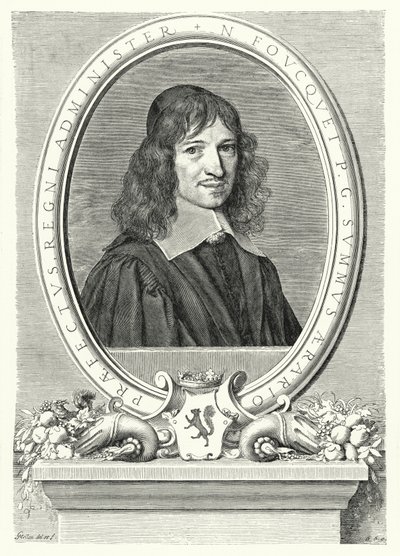 Nicolas Fouquet, Sovrintendente delle Finanze in Francia sotto Luigi XIV da Claude Mellan