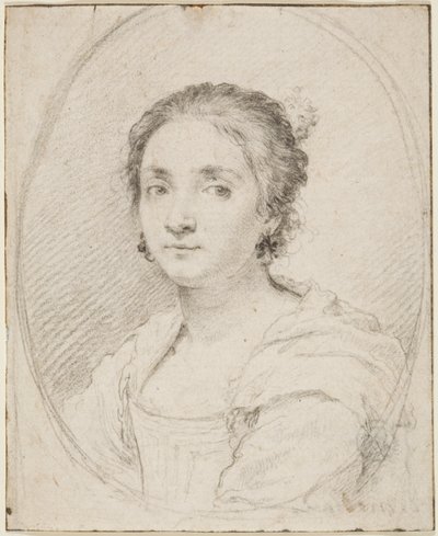 Ritratto di Virginia de Vezzo da Velletri da Claude Mellan