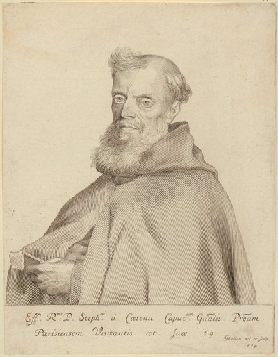 Ritratto di Étienne da Cesena da Claude Mellan