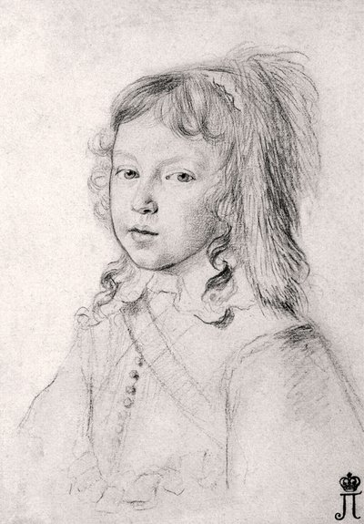 Ritratto del Re Luigi XIV Bambino da Claude Mellan