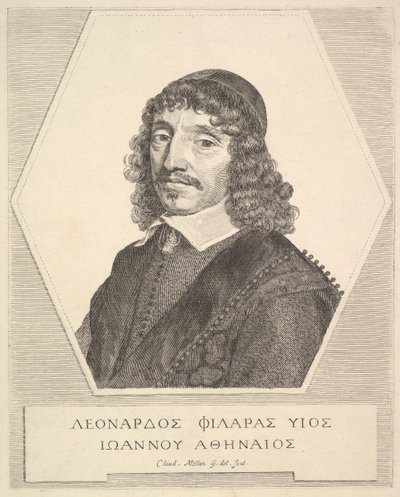 Ritratto di Leonardos Philaras da Claude Mellan