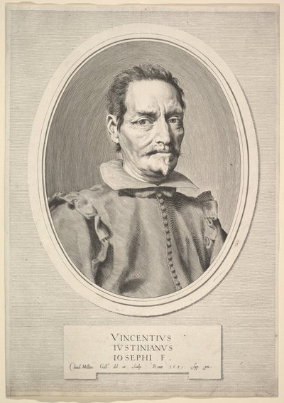 Ritratto di Vicenzo Giustiniani, 1631 da Claude Mellan