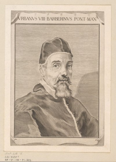 Ritratto di Urbano VIII da Claude Mellan