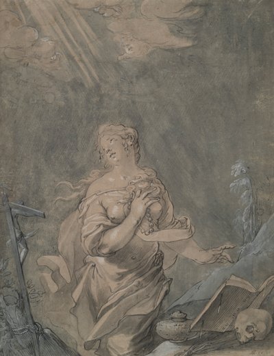 Santa Maria Maddalena in preghiera da Claude Mellan