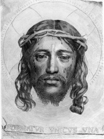La testa di Cristo da Claude Mellan